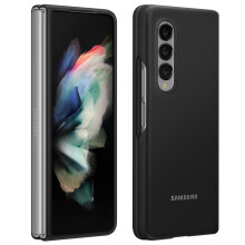 Case Samsung Galaxy Z Fold 3 Foldable Soft Silicone Matte Finish Original Black