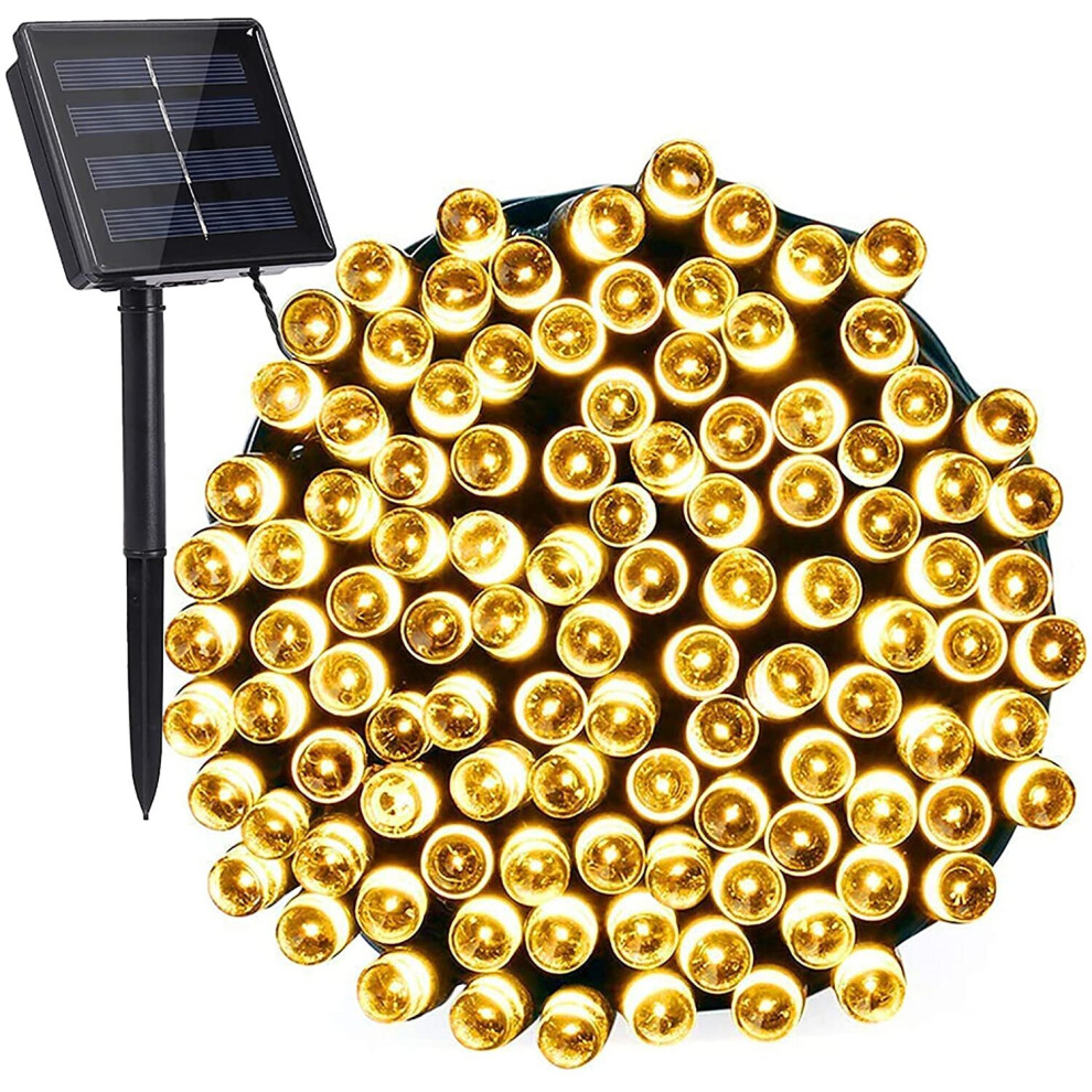 Solar String Lights Outdoor, 72ft 200 LED 8 Modes Solar Christmas Lights, Waterproof Outdoor Solar Fairy Lights