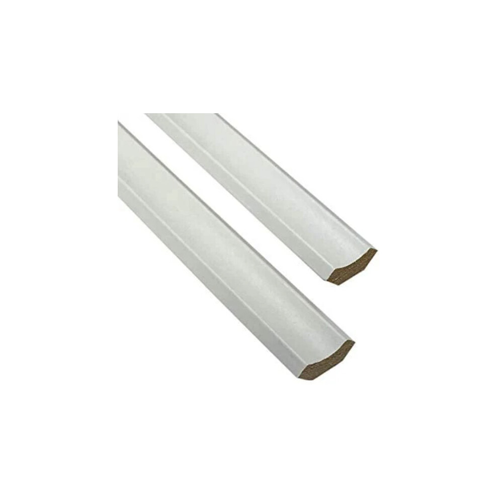 White Scotia Beading - Laminate Floor Beading & Skirting - 1.2m Length