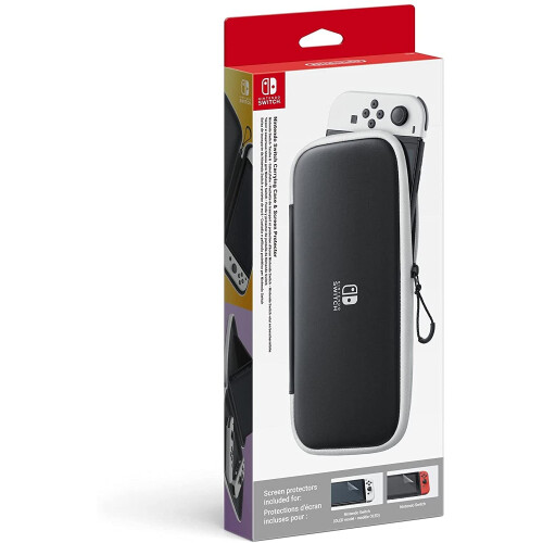 Refurbished Nintendo Capa de transporte e protetor de ecrã para a Nintendo Switch (modelo OLED)