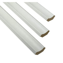 White Scotia Beading - Laminate Floor Beading & Skirting - 2.4m Length