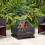 Bronze Effect Square Design Fire Pit Barbecue Grill, Best 4