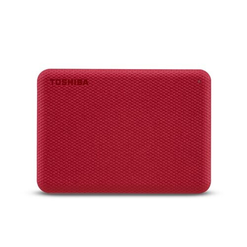 Toshiba Disco rigido esterno - TOSHIBA - Canvio Advance - 4 To - Rosso