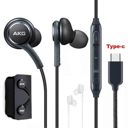 (Black) Akg Earphones Eo-ig955 Headset In-ear Type-c With Mic Wired 2
