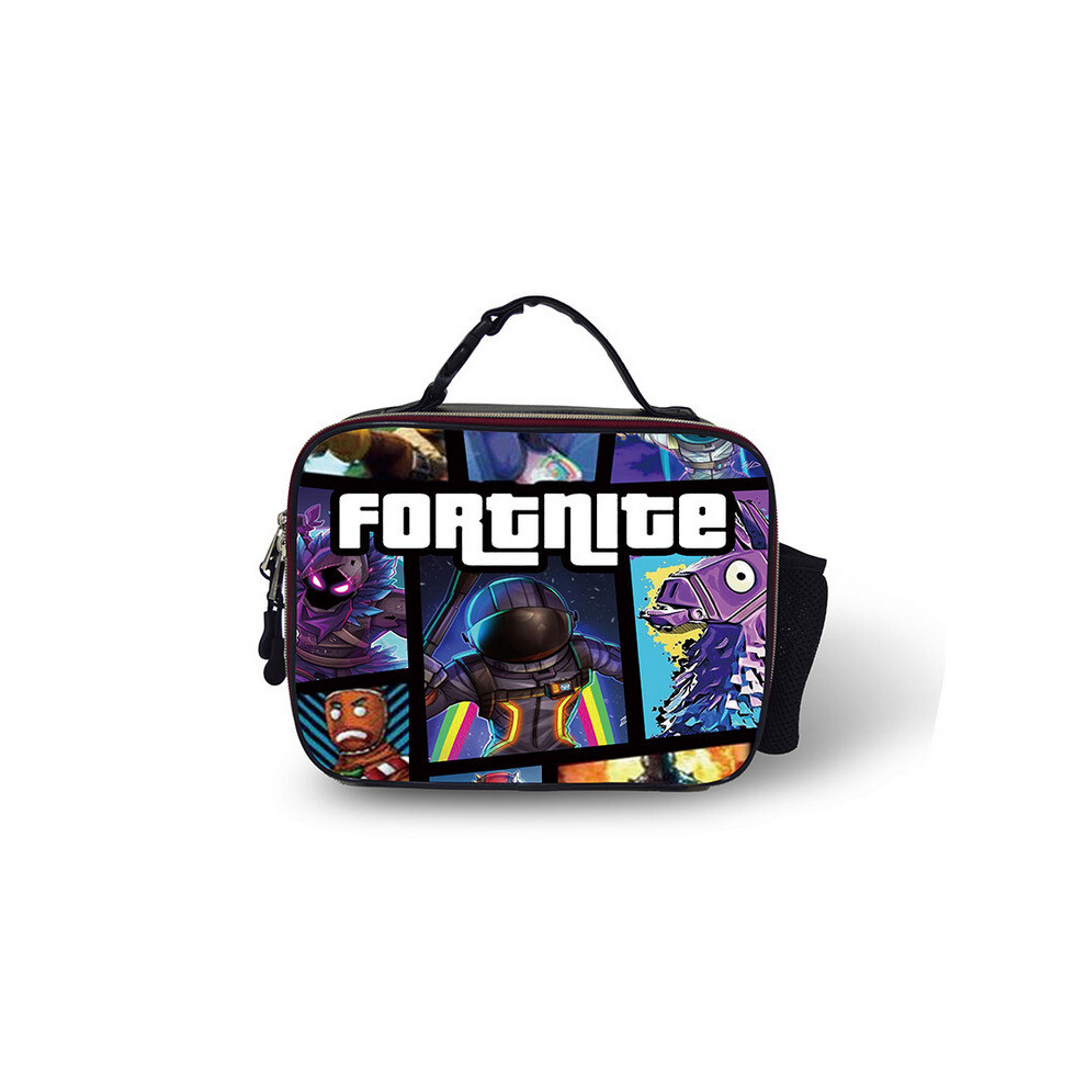 (Pattern 01) Fortnite Lunch Box Bag Outdoor leather Lunch Bag
