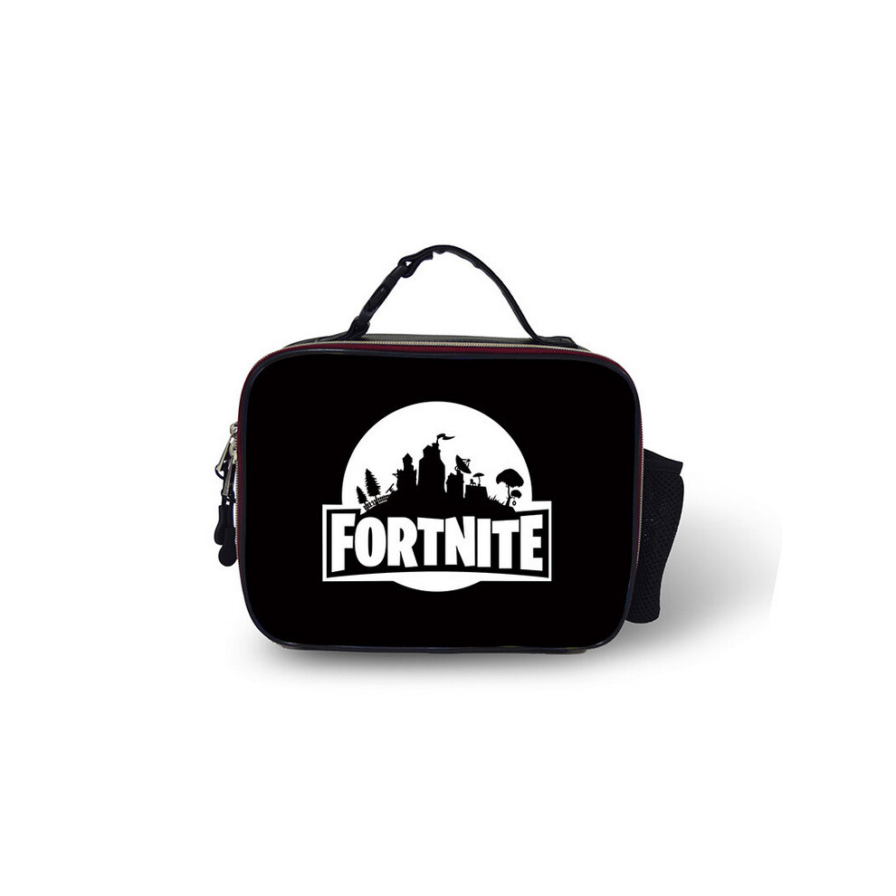 (Pattern 02) Fortnite Lunch Box Bag Outdoor leather Lunch Bag