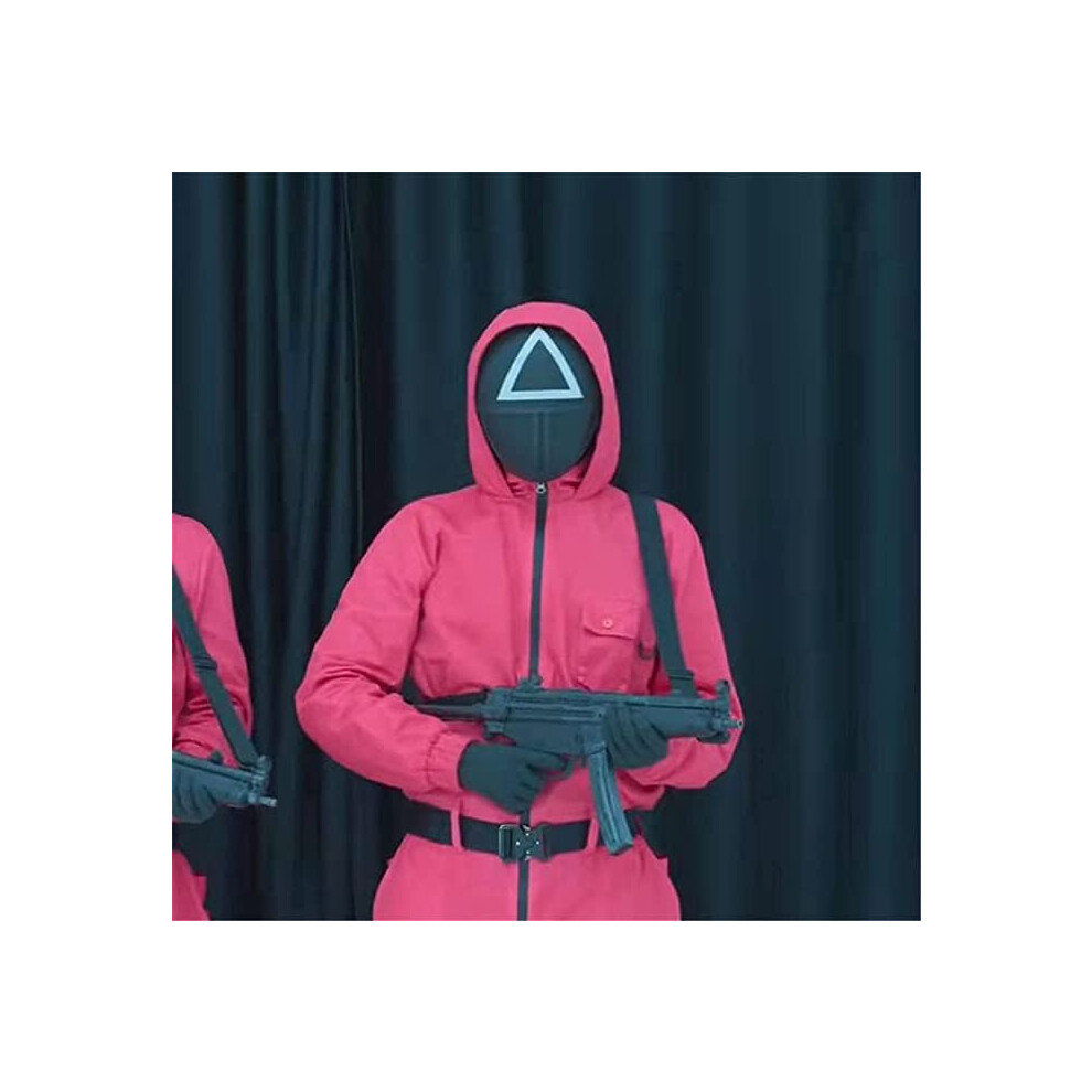 Itopfoxeu (3Xl) Squid Game Costume Cosplay Jumpsuit With Belt Red