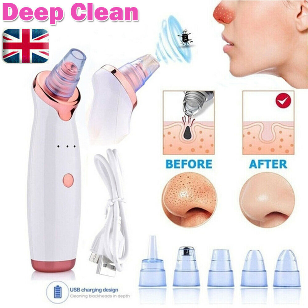 Photos - Facial Cleansing Brush Electric Facial Skin Care Pore Blackhead Remover Cleaner Vacuum Acne