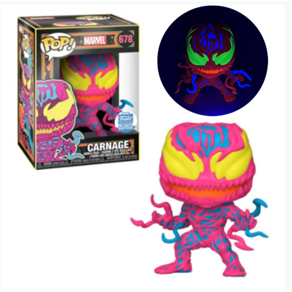 Venom Carnage Black Light Rare Vinyl Action Figure