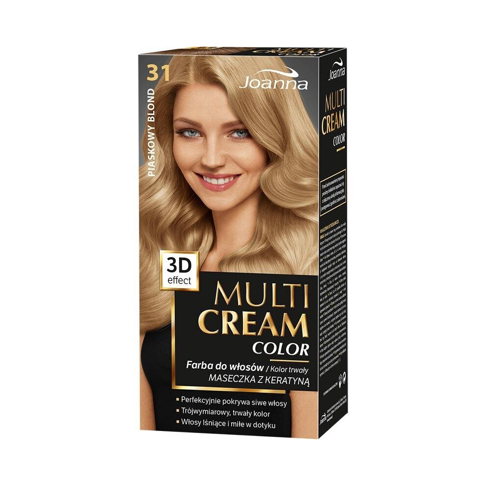 Joanna Cream,Yellow Multi Cream Farba 31 Piaskowy Blond
