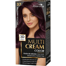 JOANNA Coloration Crème Multi-Teinture pour Cheveux N 37 Aubergine Juteuse.