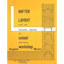 Rafter Layout with the Framing Square for School and Home Workshop