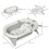 Homcom HOMCOM Foldable Baby Bath Tub Ergonomic with Temperature-Induced Water Plug 7