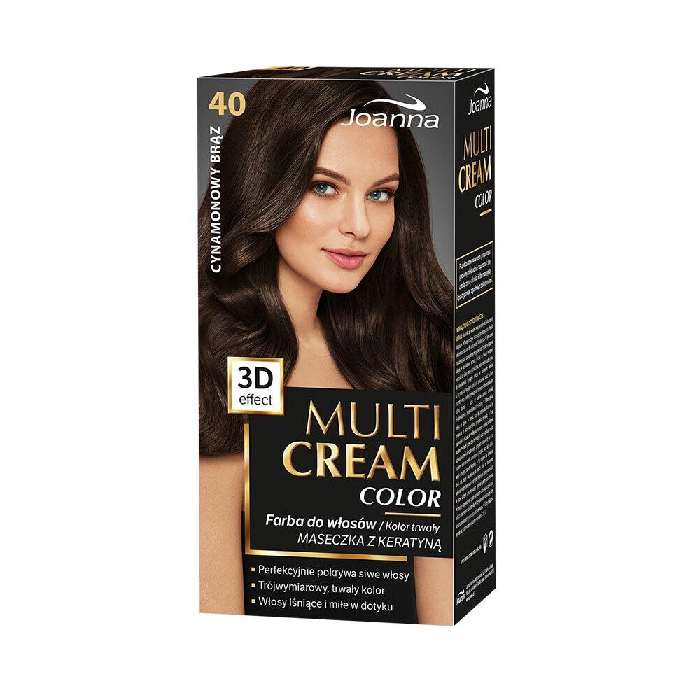 Joanna Cream,Brown Multi Cream Farba 40 Cynamonowy BräZ
