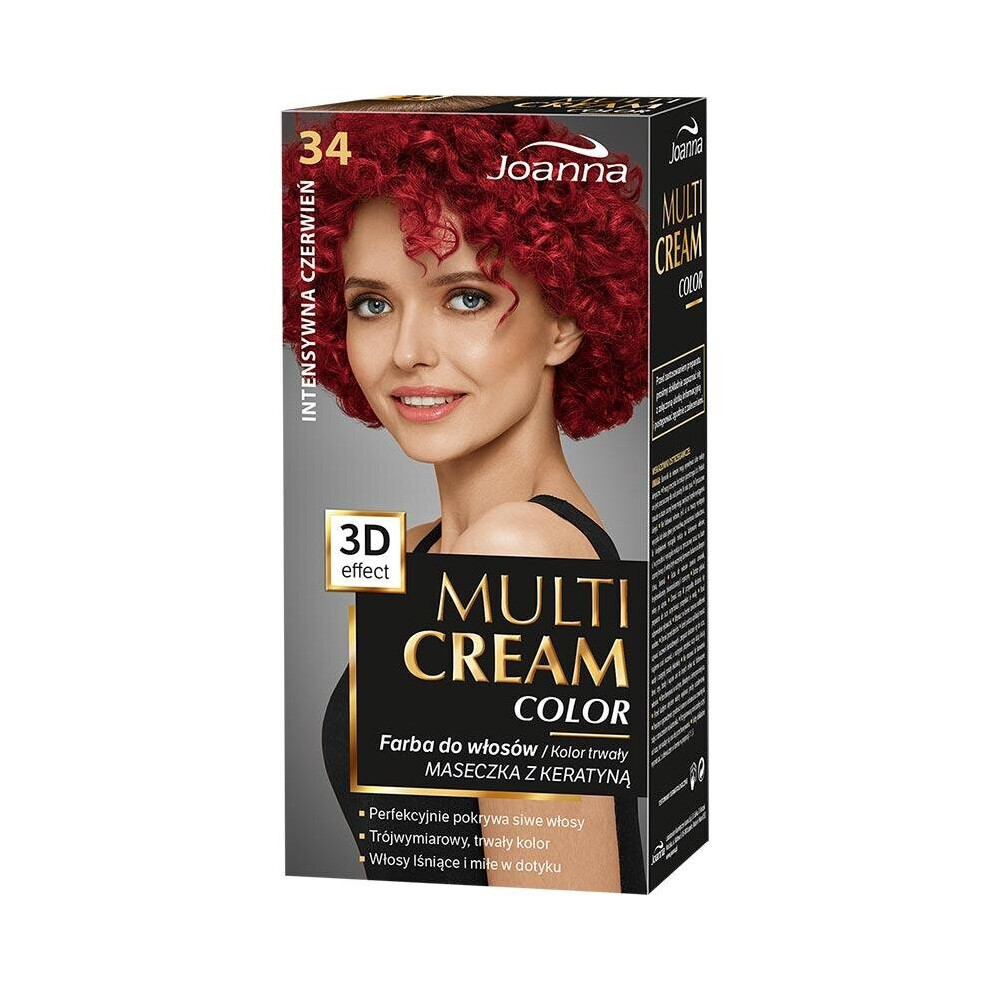 Joanna Red,Cream Multi Cream Farba 34 Intensywna Czerwieå