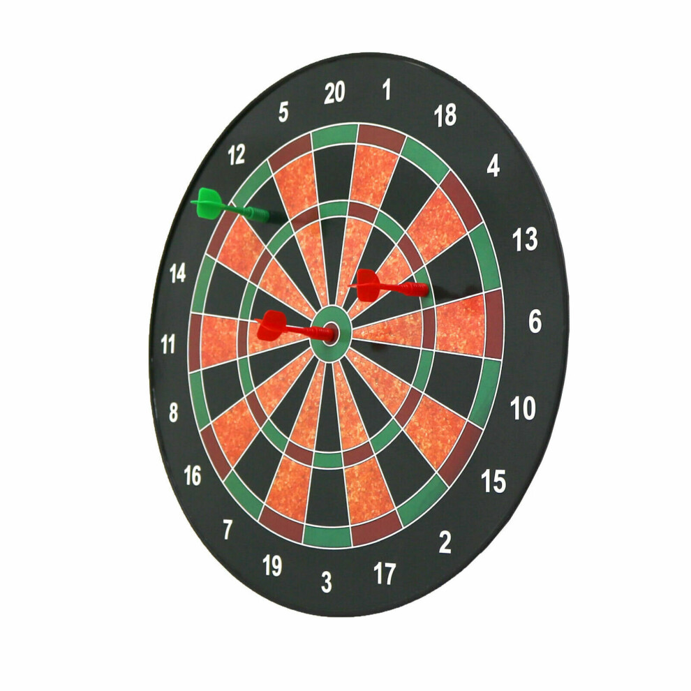 16" Professional Magnetic Kids Toy Play Dart Board Dartboard With 6