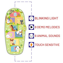 Kids Electronic Animal Hopscotch Musical Touch Educational Play Mat