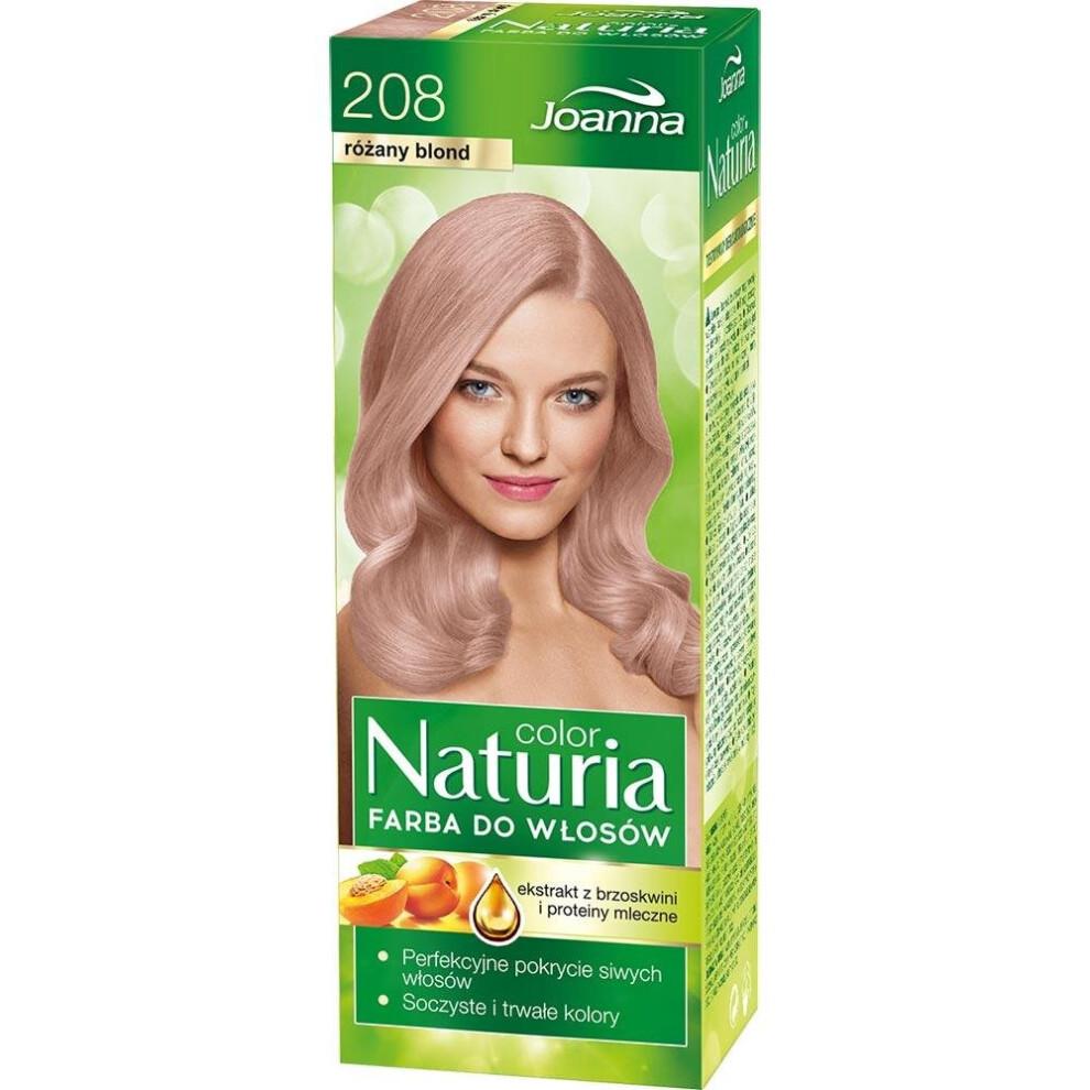 Joanna Pink Naturia Farba Do WåOsã³W 208 Rã³Å¼Any Blond