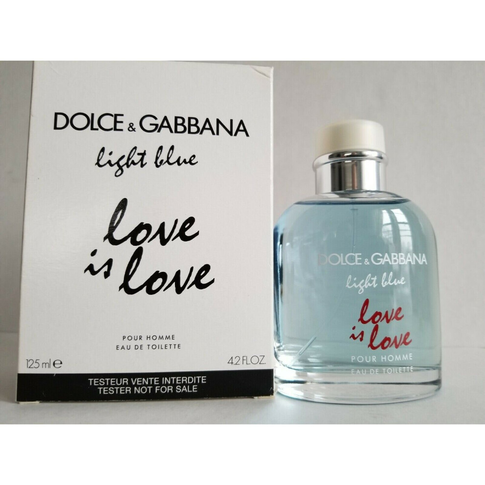 DOLCE & GABBANA LIGHT BLUE LOVE IS LOVE EDT4.2 fl.oz /125 ml-TESTER