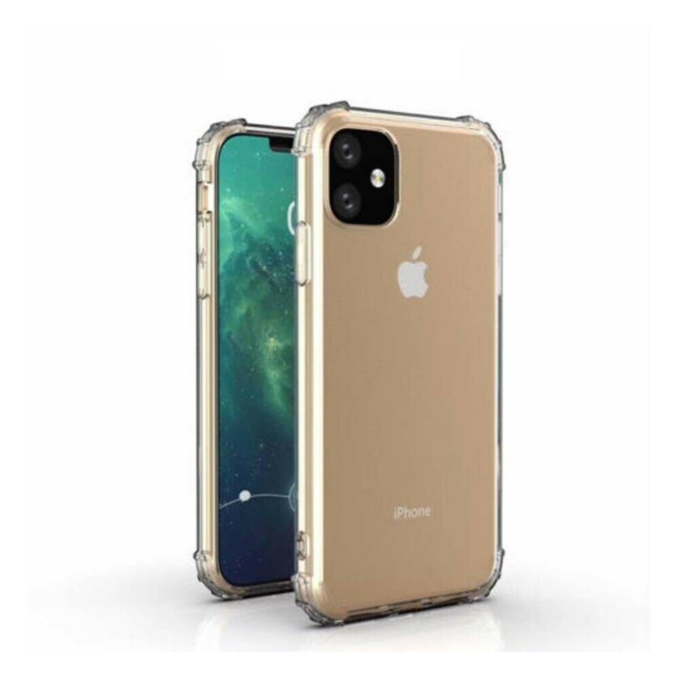 (Clear) Case For Apple iPhone 13 Plain Silicone Gel Phone Cover