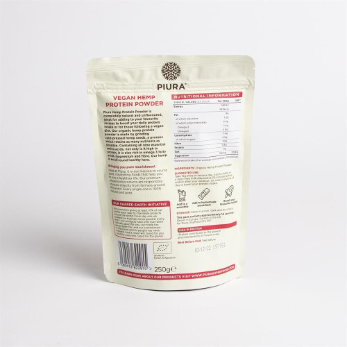 Piura Vegan Hemp Protein Powder 250g 1