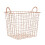 Premier Housewares Stylish Copper Plated Basket, Functional Wireframe Basket For Kitchen, High Quality Contemporary Basket 1