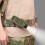 (Black) Degree Rotatable Flashlight Waist Bag 3