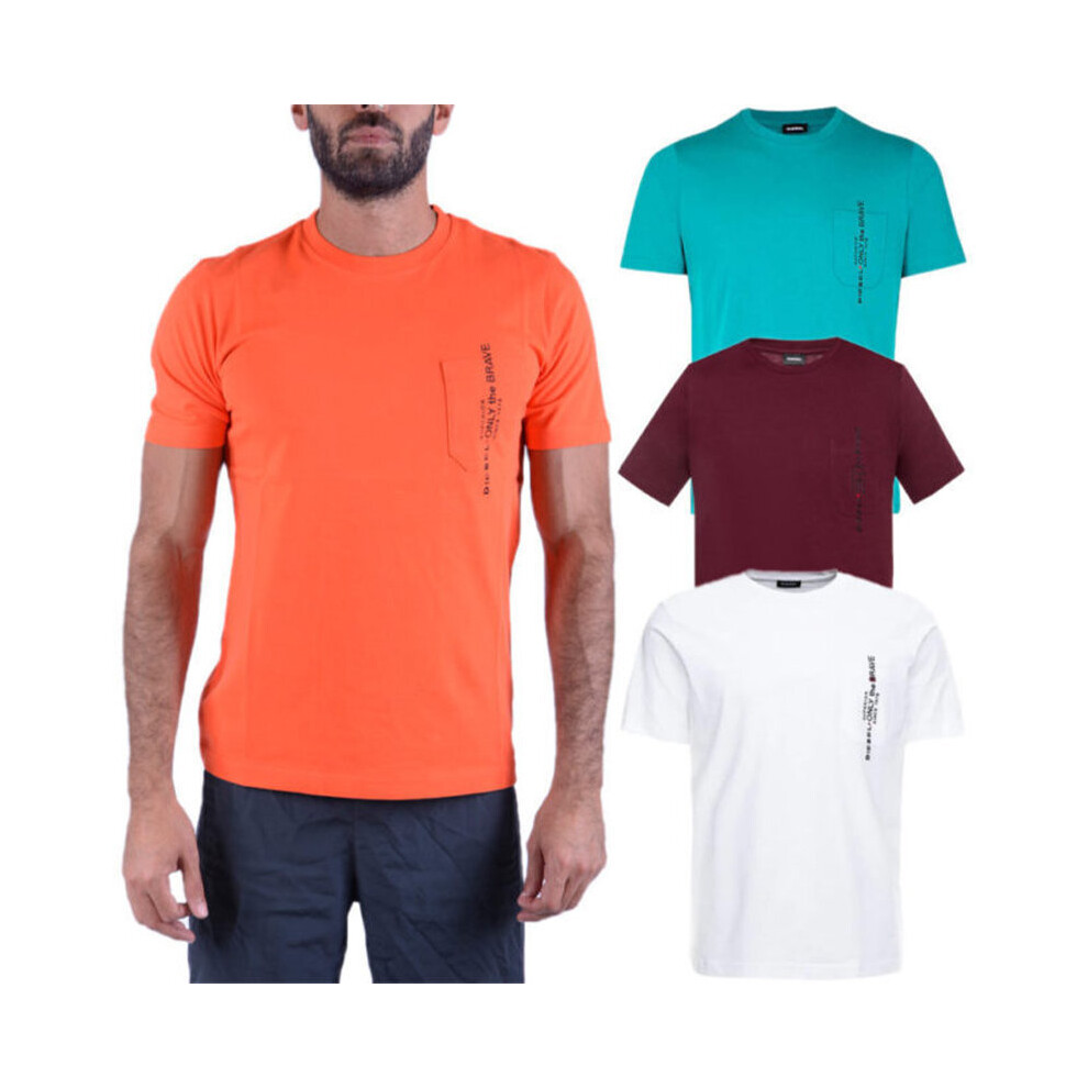 New Diesel Men's (, S) T Just Pocket T-Shirt White