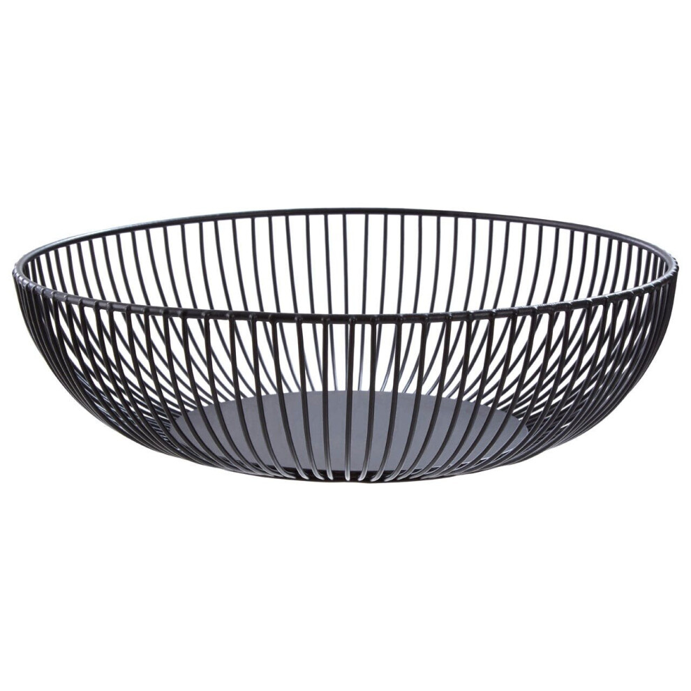 Premier Housewares Fruit Bowl With Matte Frame Black