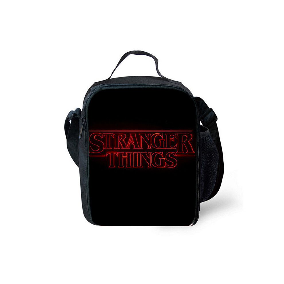 (Style 02) Stranger Thing Lunch Bags Thermal Insulated Cooler Multicoloured