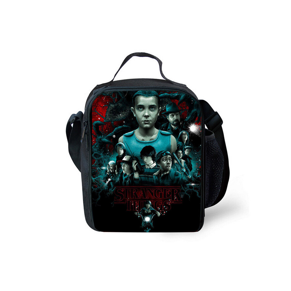(Style 10) Stranger Thing Lunch Bags Thermal Insulated Cooler Multicoloured