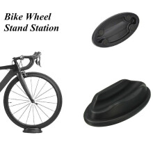1PC Bike Front Wheel Block for Cycling Trainer Black Support Riser Plastic