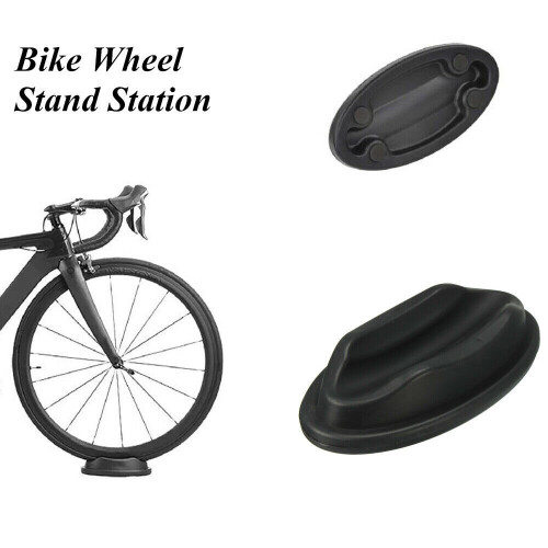 1PC Bike Front Wheel Block for Cycling Trainer Black Support Riser Plastic