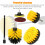 13Pcs Cleaning Drill Brush Carpet Cleaner Tool Drill Power Scrubber 10