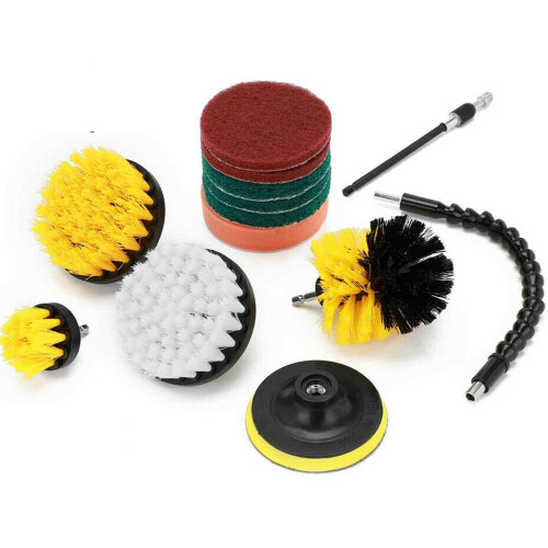 13Pcs Cleaning Drill Brush Carpet Cleaner Tool Drill Power Scrubber 2