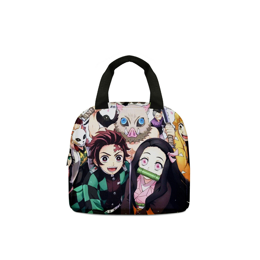 (Style 09) Demon Slayer Lunch Bag Thermal Insulated Tote Bag Multicoloured