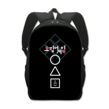 (4) Squid Game Round Six Backpack Student Schoolbag Shoulder Bag Lunch Travel Laptop