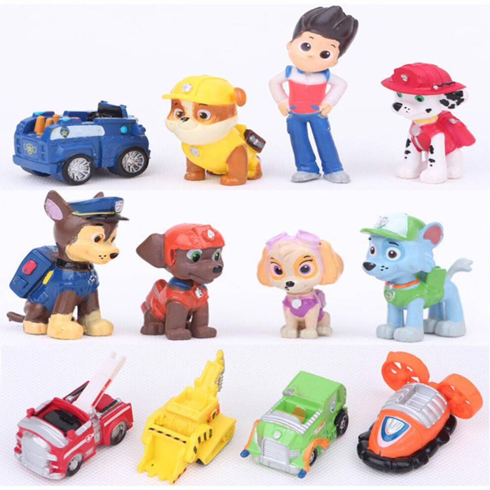 12PC Paw Patrol Mini Action Figures Set Toys Kids Desk Decor