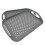 Plastic Non Slip Serving Tray X2 (Grey Food Drink Home) 1
