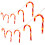 The Christmas Workshop 70039 10PC Candy Cane LED Decoration String Lights 9