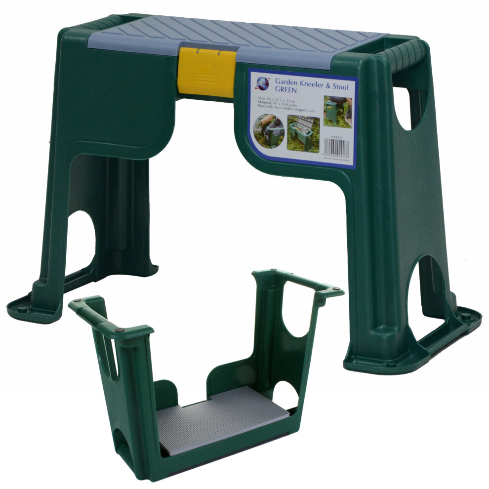 3 in 1 Portable Garden Kneeler with Foam Pad and Tool Box Storage Seat