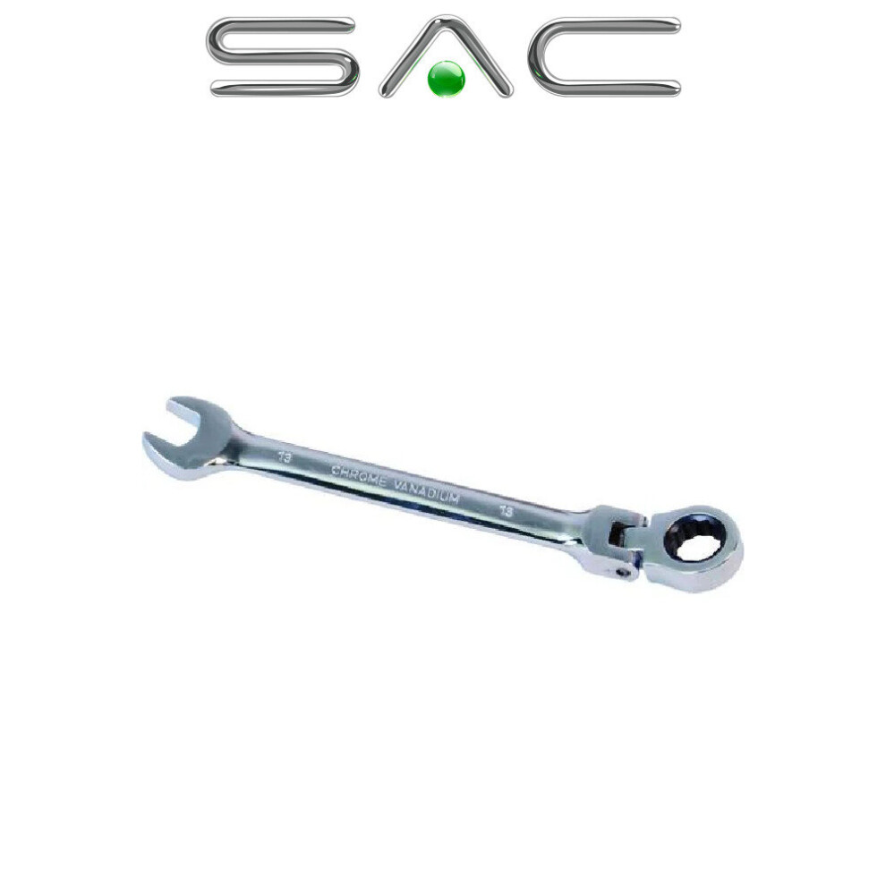 13mm Flexible Ratchet Wrench Spanner Combination - Double headed