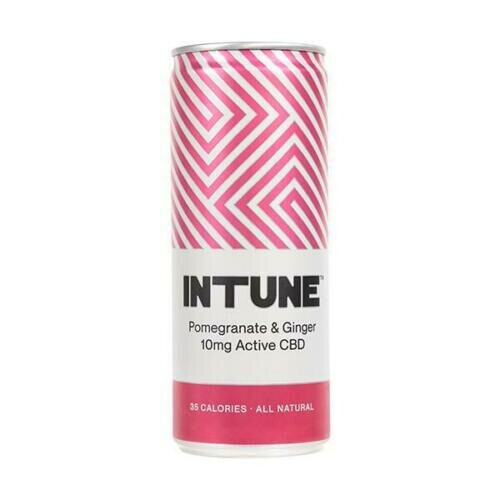(Pomegranate & Ginger ) Intune Active Cannabis Infused Drink 250ml  Fruit Flavoured