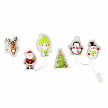 (1 Pack) Christmas Light Up Gel Window Glass Door Stickers Coloured LED Decorations Santa