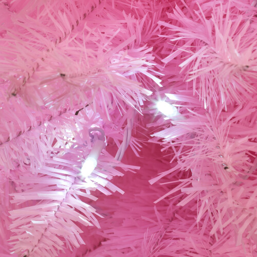 The Christmas Workshop 70870 6ft Pink Pre-Lit Slimline Christmas Tree 1