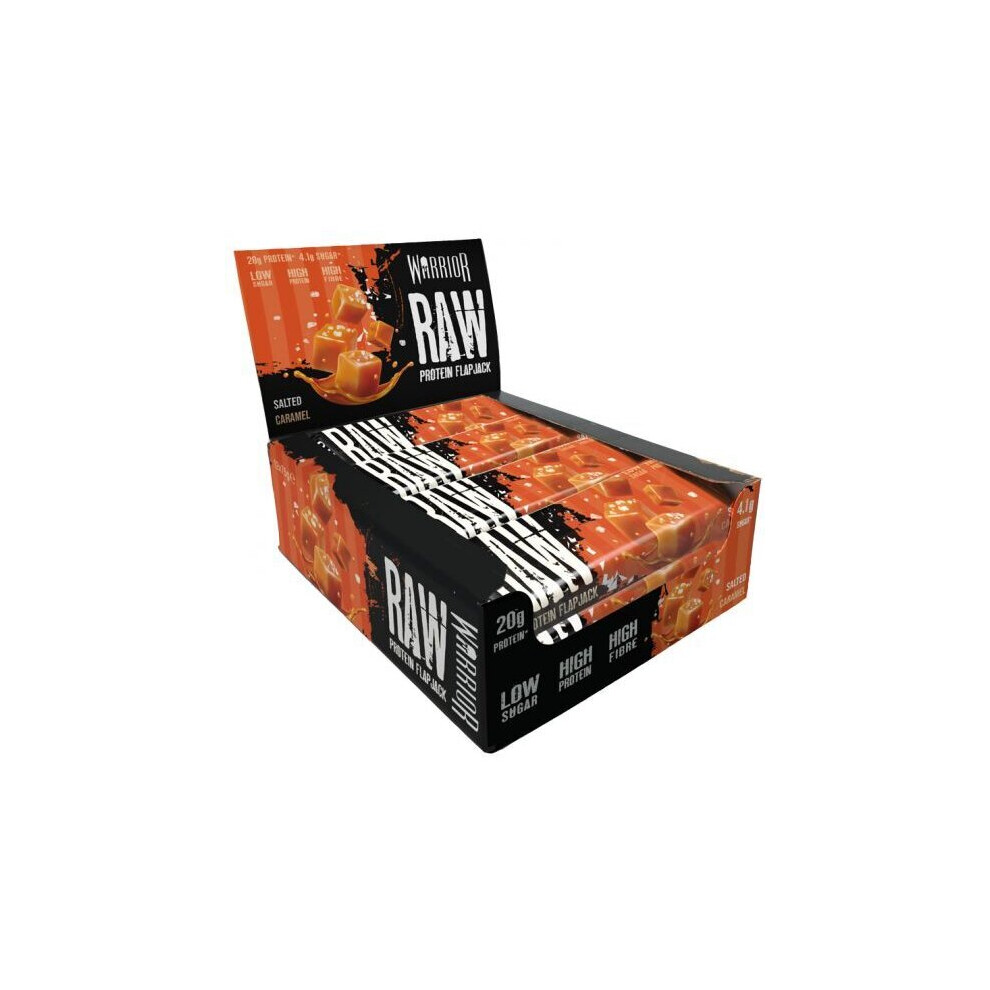 Warrior Raw Protein Flapjack, Salted Caramel - 12 Bars