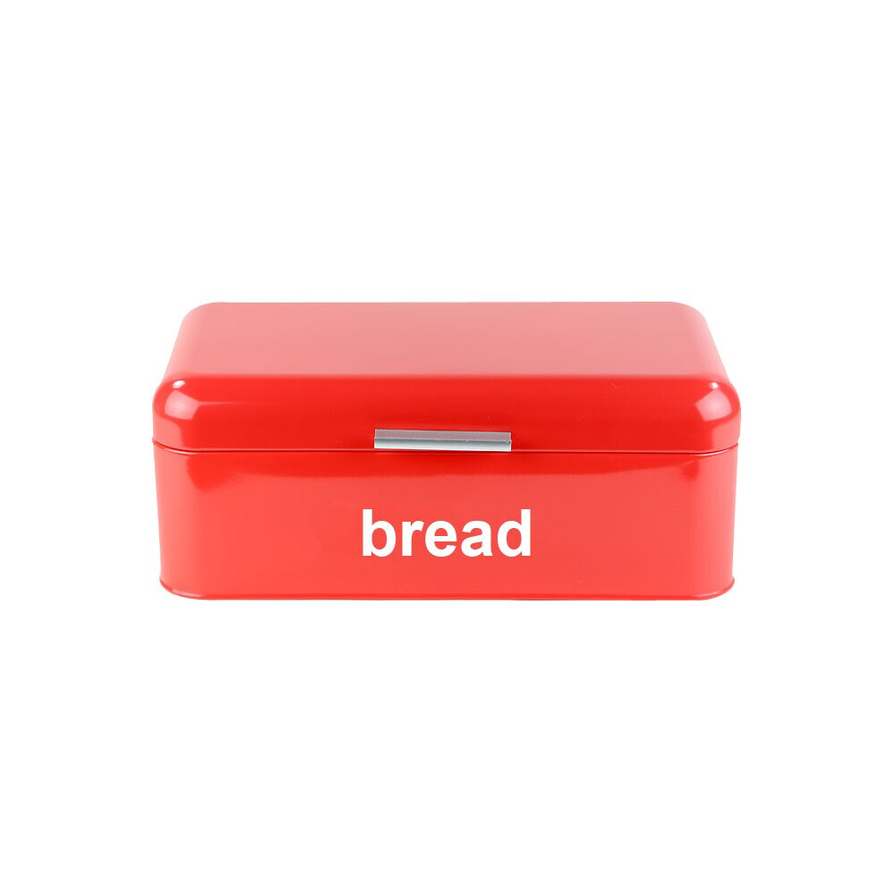 Denny International Retro Style Steel Bread Bin Kitchen Food Loaf Storage