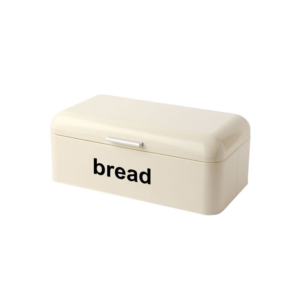 Retro Style Steel Bread Bin Kitchen Food Loaf Storage