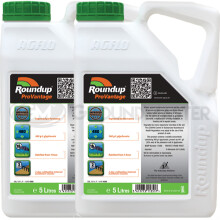 (2) Roundup Pro Vantage 480 5 Litre Strong Professional Glyphosate Garden Weedkiller