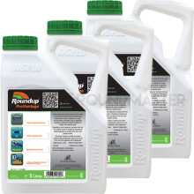 (3) Roundup Pro Vantage 480 5 Litre Strong Professional Glyphosate Garden Weedkiller